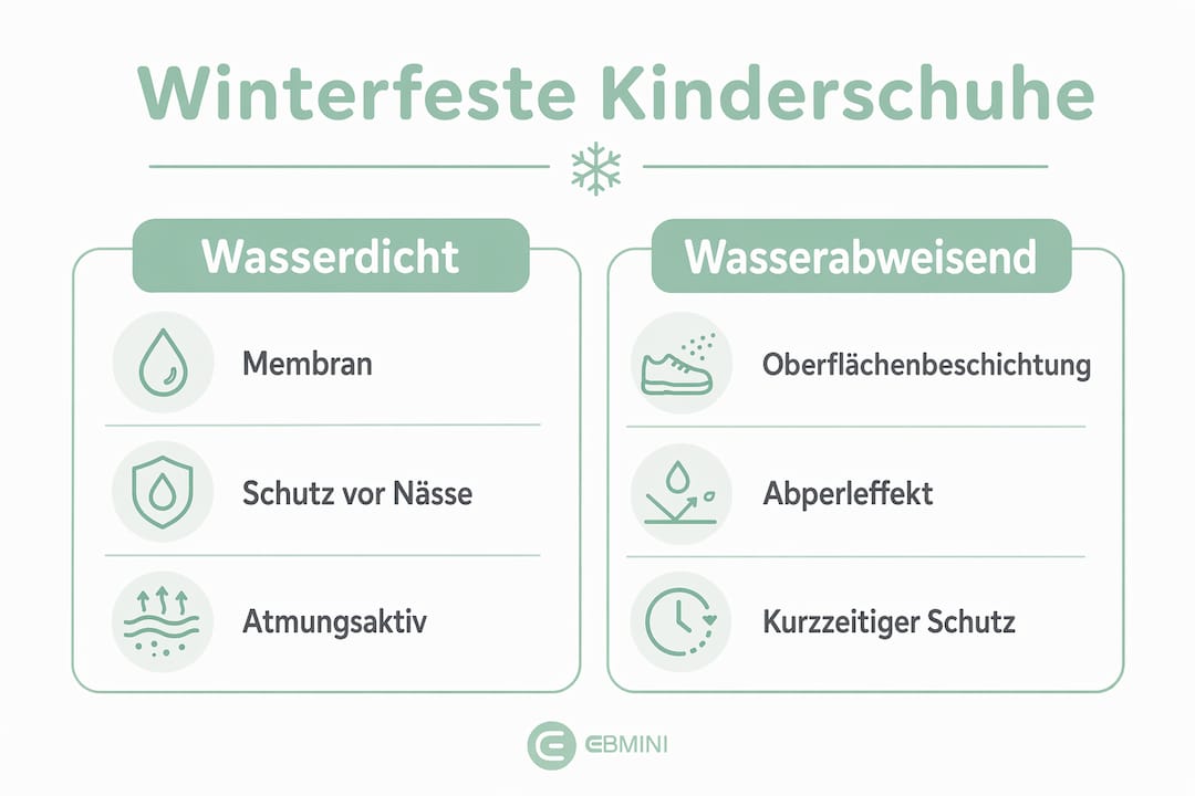 Infografik: Was ist der Unterschied zwischen wasserdicht und wasserabweisend?