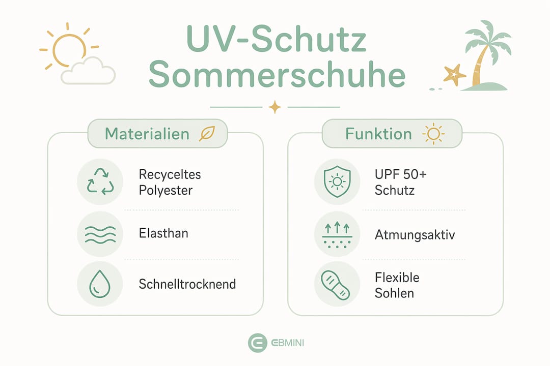 Übersicht: UV-Schutz und Materialeigenschaften bei Kinderschuhen – Worauf Eltern beim Kauf achten sollten