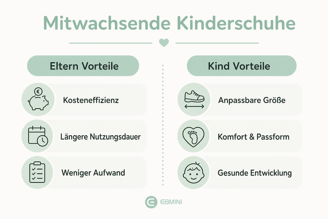 Infografik: Warum mitwachsende Kinderschuhe eine clevere Wahl sind
