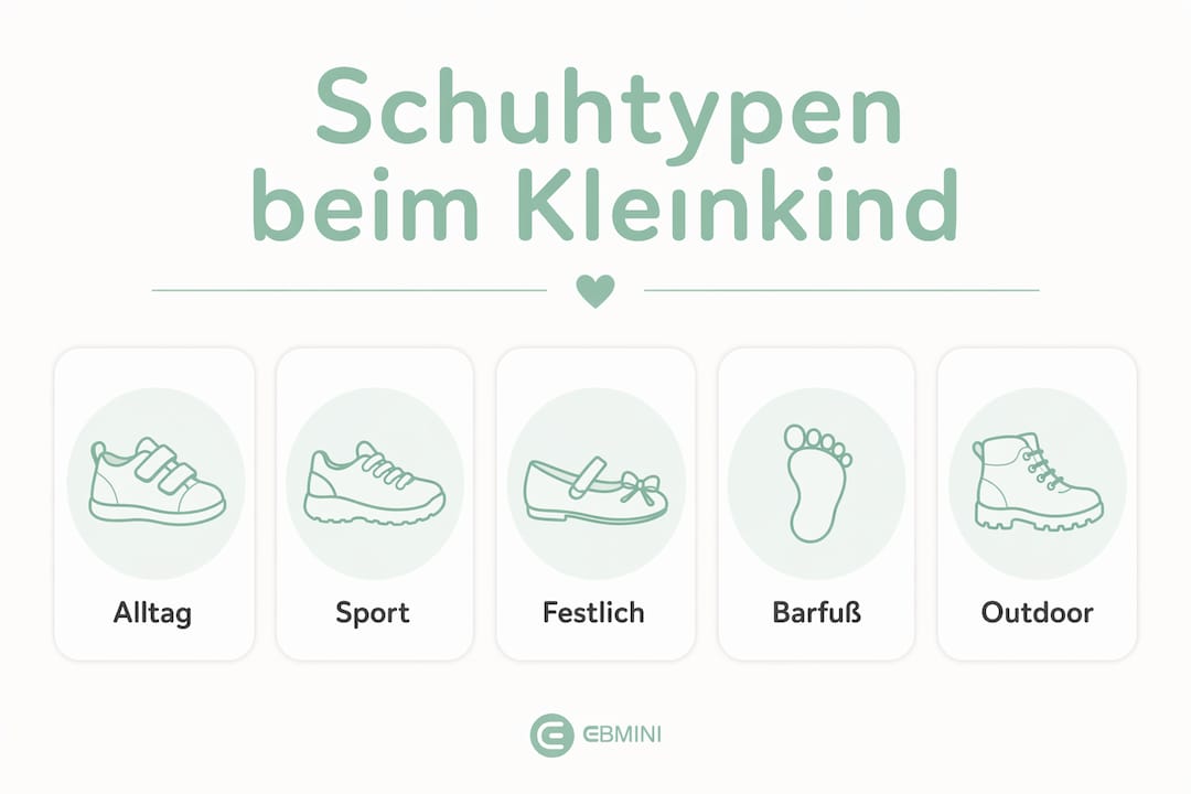 Infografik: Die gängigsten Kinderschuharten im Überblick