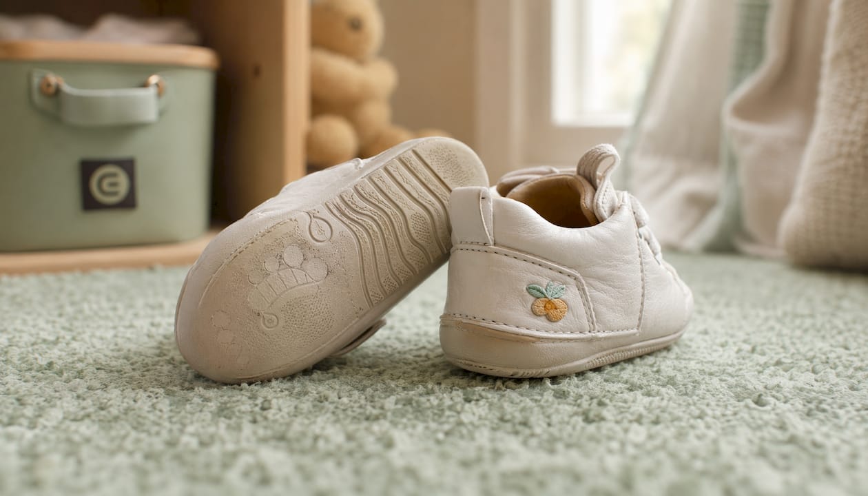 Die ersten flexiblen Lauflernschuhe im Praxistest auf Parkett