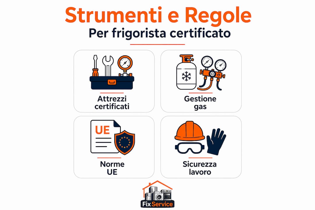 Guida visiva agli strumenti indispensabili e alle principali normative per i tecnici del settore frigorifero