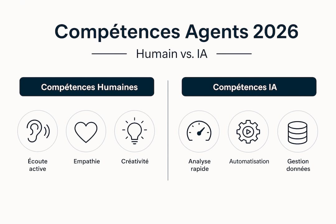 Infographic comparing human skills with those of intelligent agents