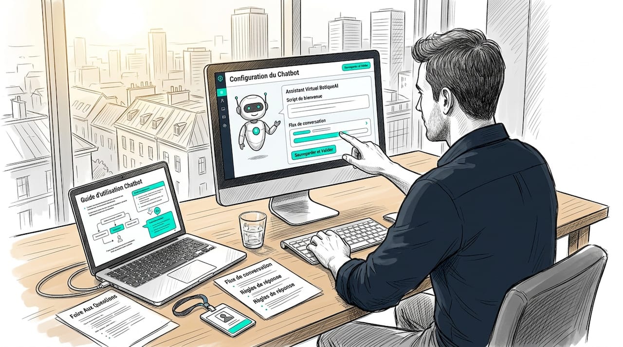 Mettre en place un chatbot sur les postes informatiques d’une PME