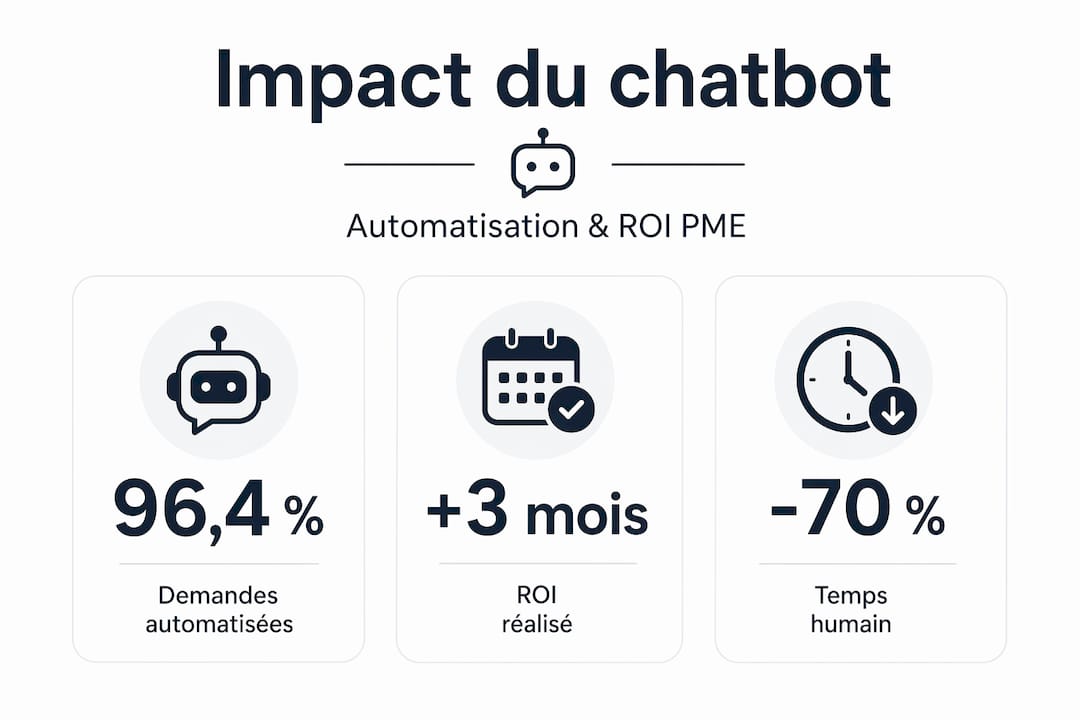 Chiffres clés sur l’automatisation et l’impact d’un chatbot pour les PME