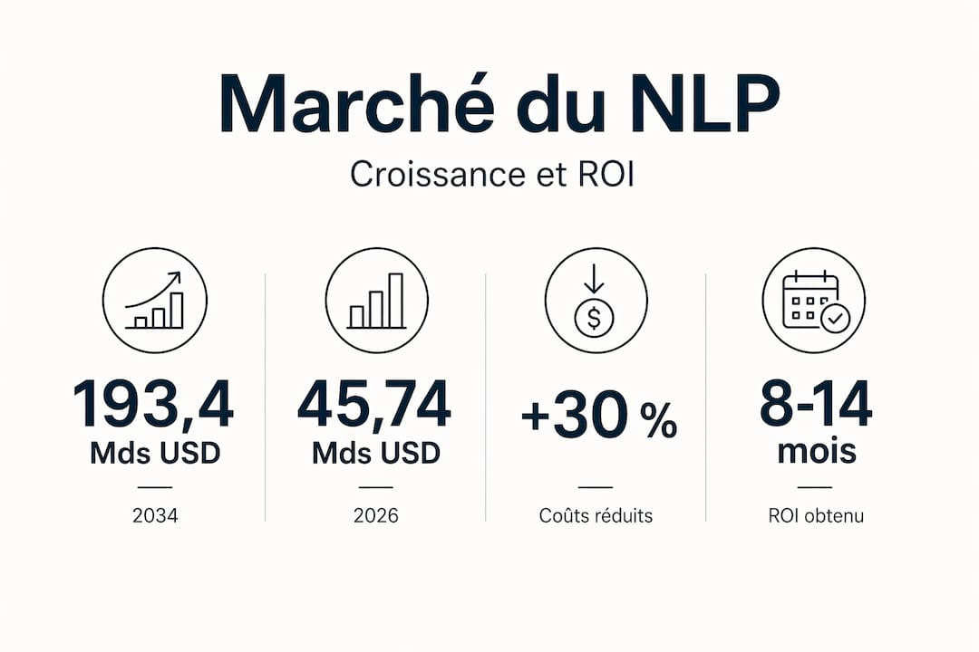 Infographie : les chiffres incontournables du marché du NLP en entreprise