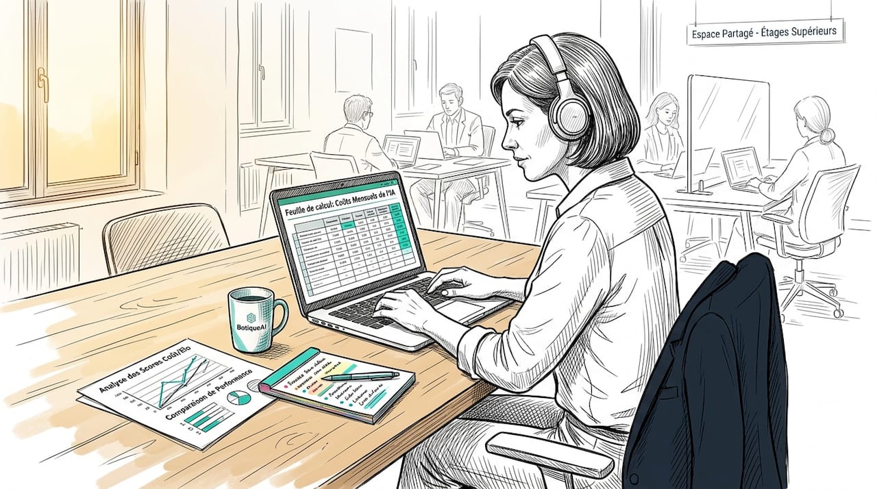 Un analyste évalue les dépenses mensuelles liées à l’utilisation d’un modèle d’intelligence artificielle.