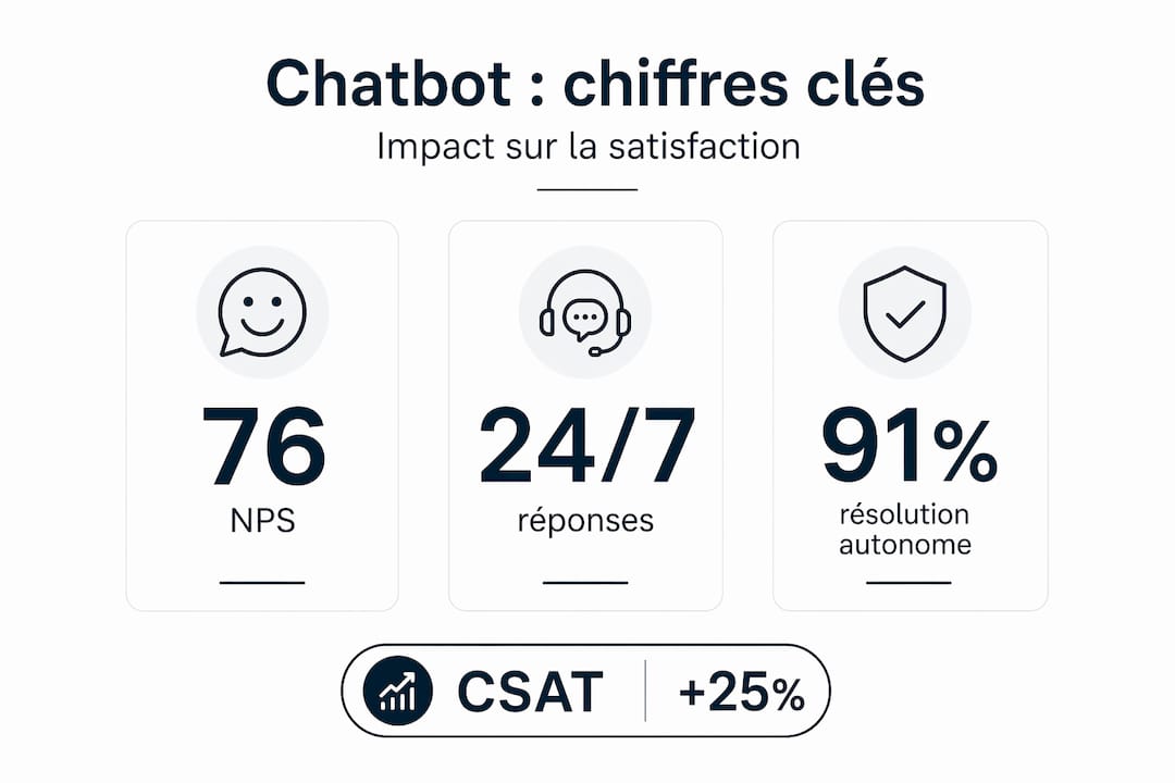 Infographie : les chiffres clés de la satisfaction des utilisateurs face aux chatbots