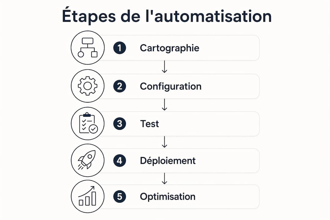 Les grandes étapes pour automatiser facilement vos tâches — infographie