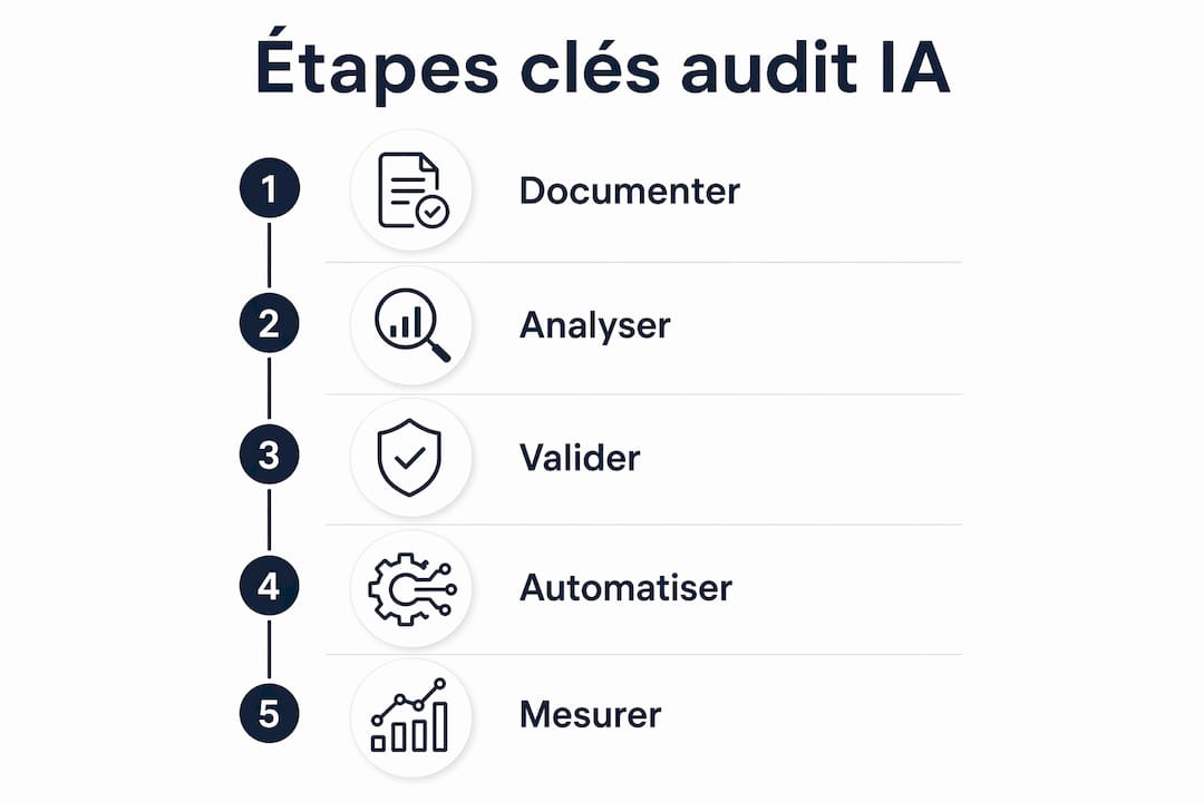 Découvrez en image le déroulement d’un audit interne automatisé, étape par étape.