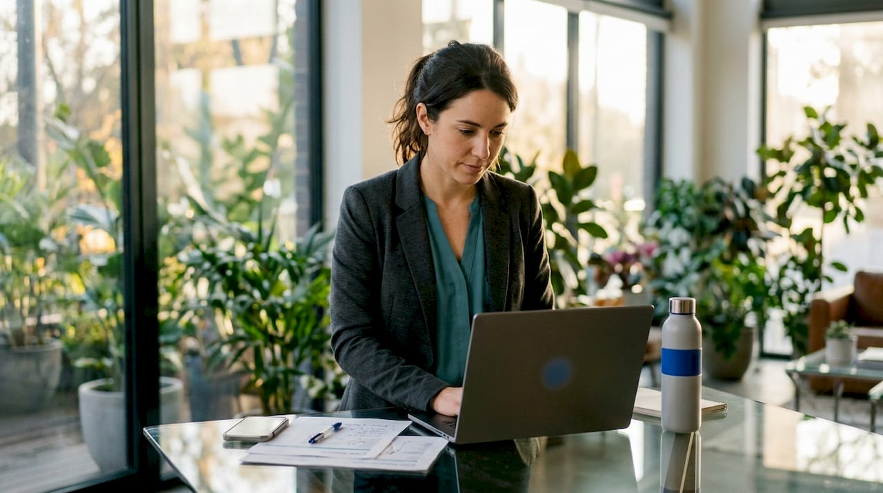 Data analyst working on CRM data automation