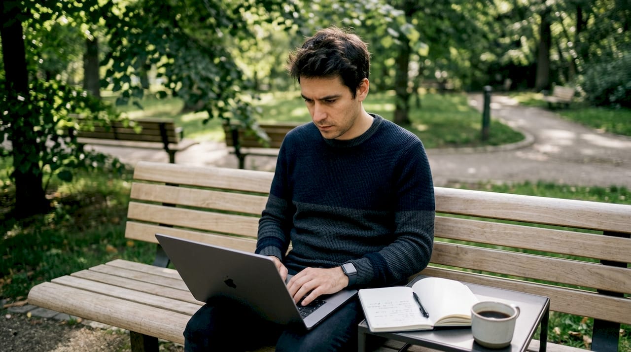 Un ingénieur développe une solution d'intégration de l’IA sur son poste de travail.