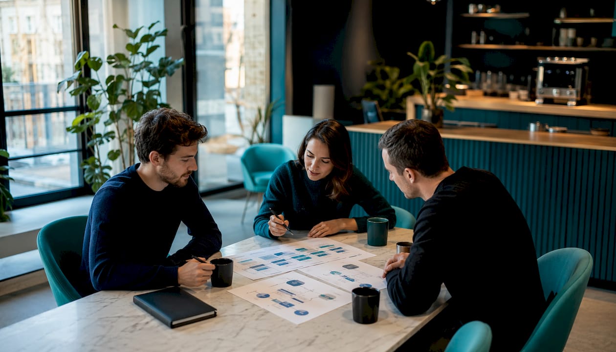 L’équipe échange sur l’intégration de l’intelligence artificielle