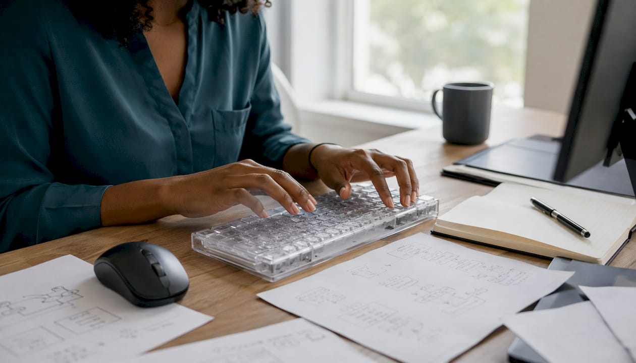 Les doigts sur le clavier, prêts à explorer les algorithmes avec nos cartes en main.