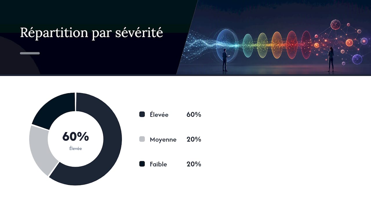 Schéma illustrant l’évaluation de la gravité des écarts lors d’un audit de l’intelligence artificielle
