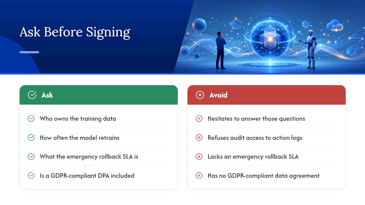 What Should You Ask an AI Integrator Before Signing? — overview diagram