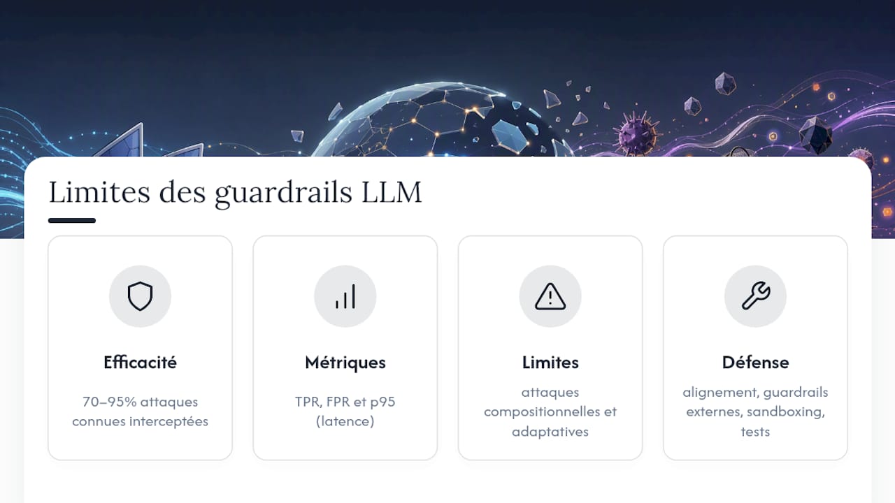 Métriques et niveaux de protection des garde-fous LLM