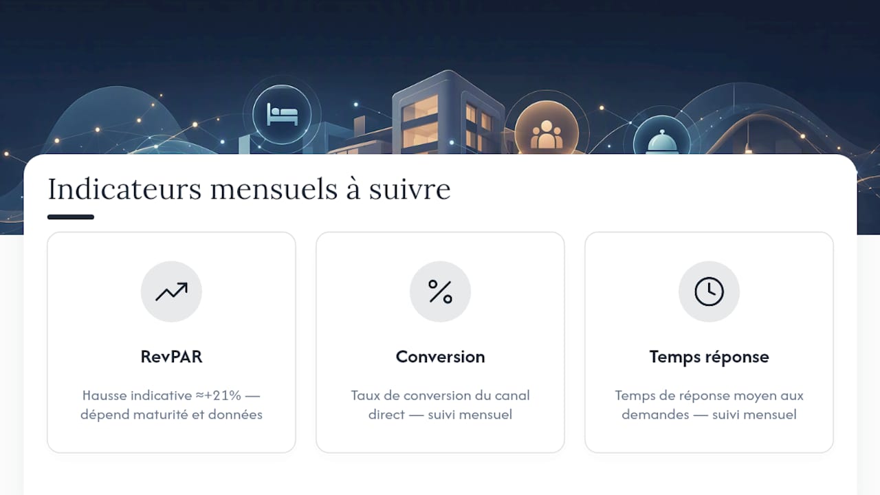 Trois indicateurs essentiels de performance dans le secteur hôtelier