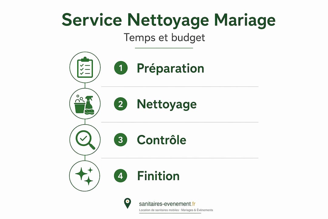 Organisation du service de nettoyage des toilettes lors d’un mariage : les différentes étapes à prévoir