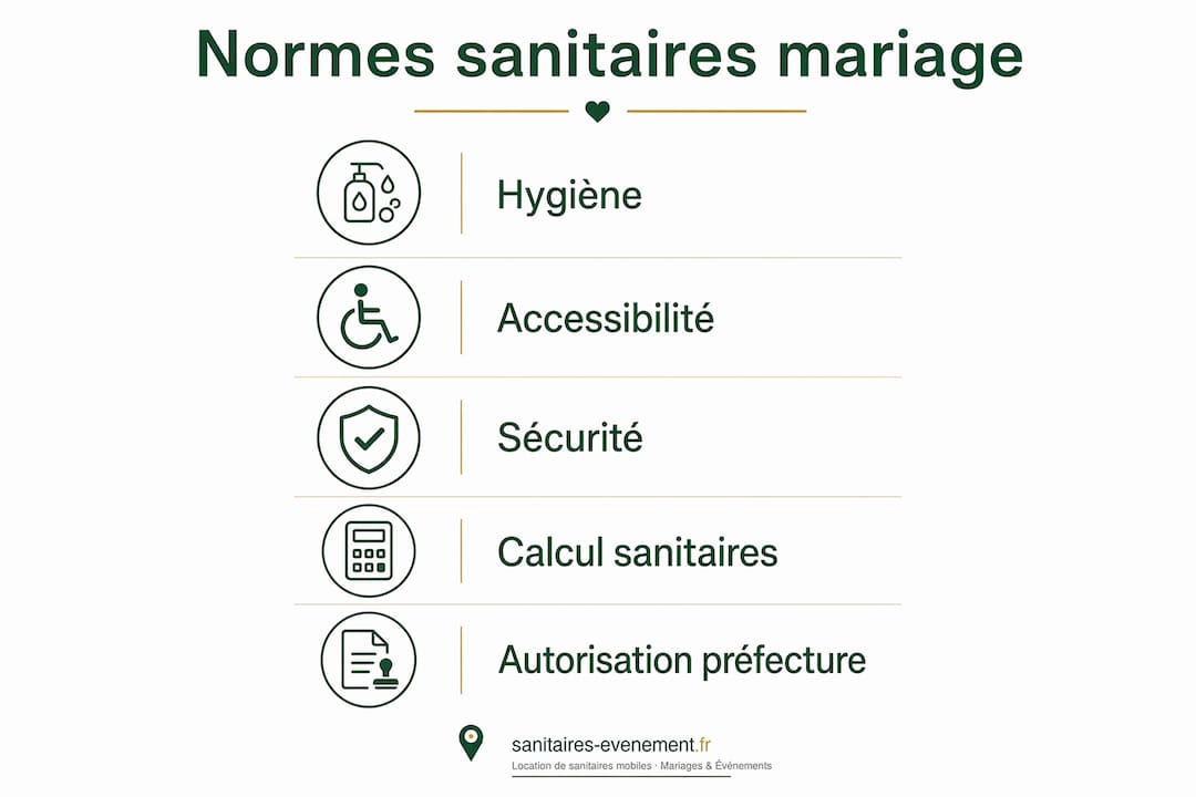 Infographie : les étapes essentielles à respecter pour garantir le bon déroulement sanitaire d’un mariage