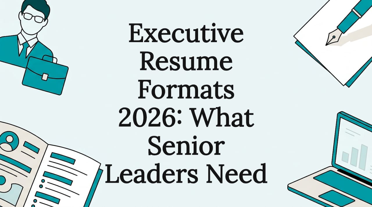 Executive Resume Formats 2026: What Senior Leaders Need