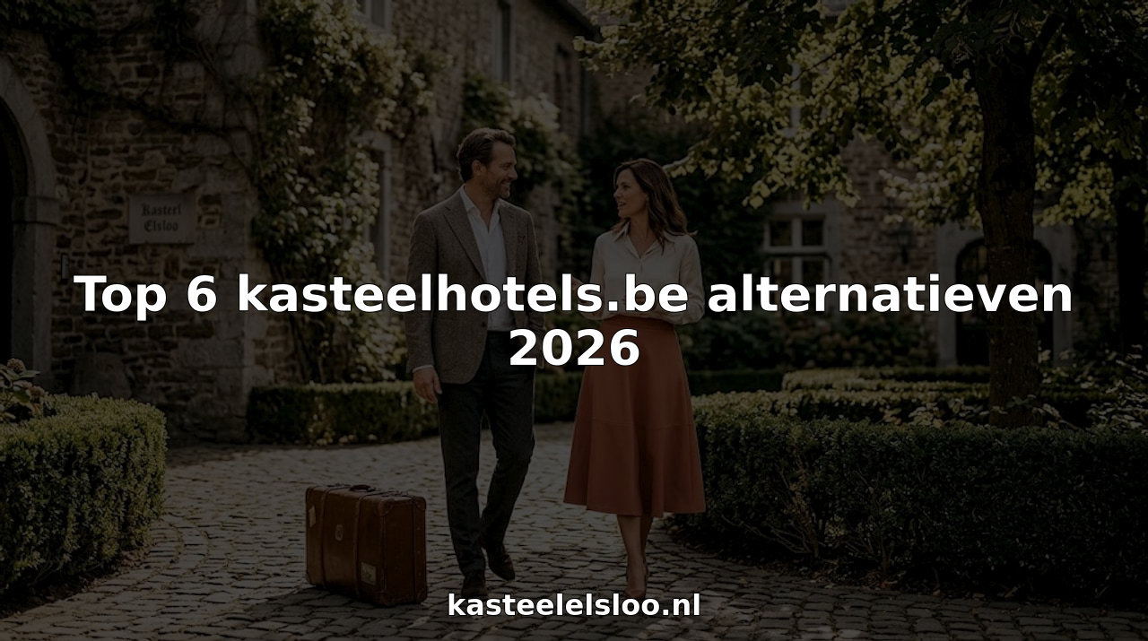 Bezoekers stappen de sfeervolle lobby van het eeuwenoude kasteelhotel binnen.