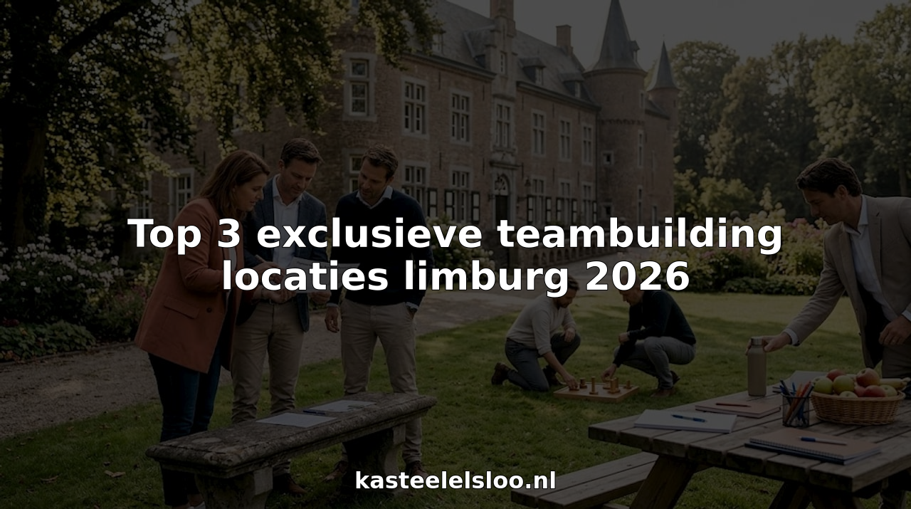 Samen met je team op pad in een prachtige kasteeltuin in Limburg: dat is pas teambuilding! Ontdek hoe leuk het is om samen uitdagingen aan te gaan op een unieke locatie vol historie en groen.
