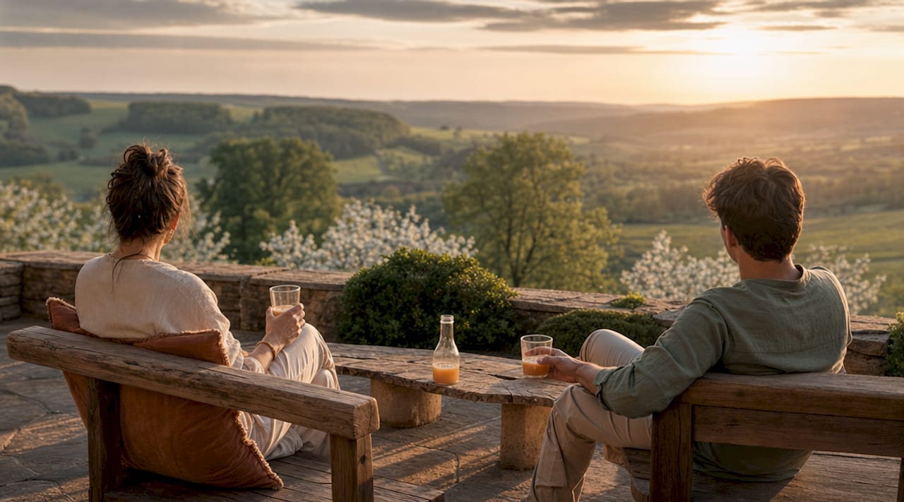 Een hotel in Limburg met een prachtig uitzicht op het landschap en een exclusief terras om heerlijk buiten te zitten.