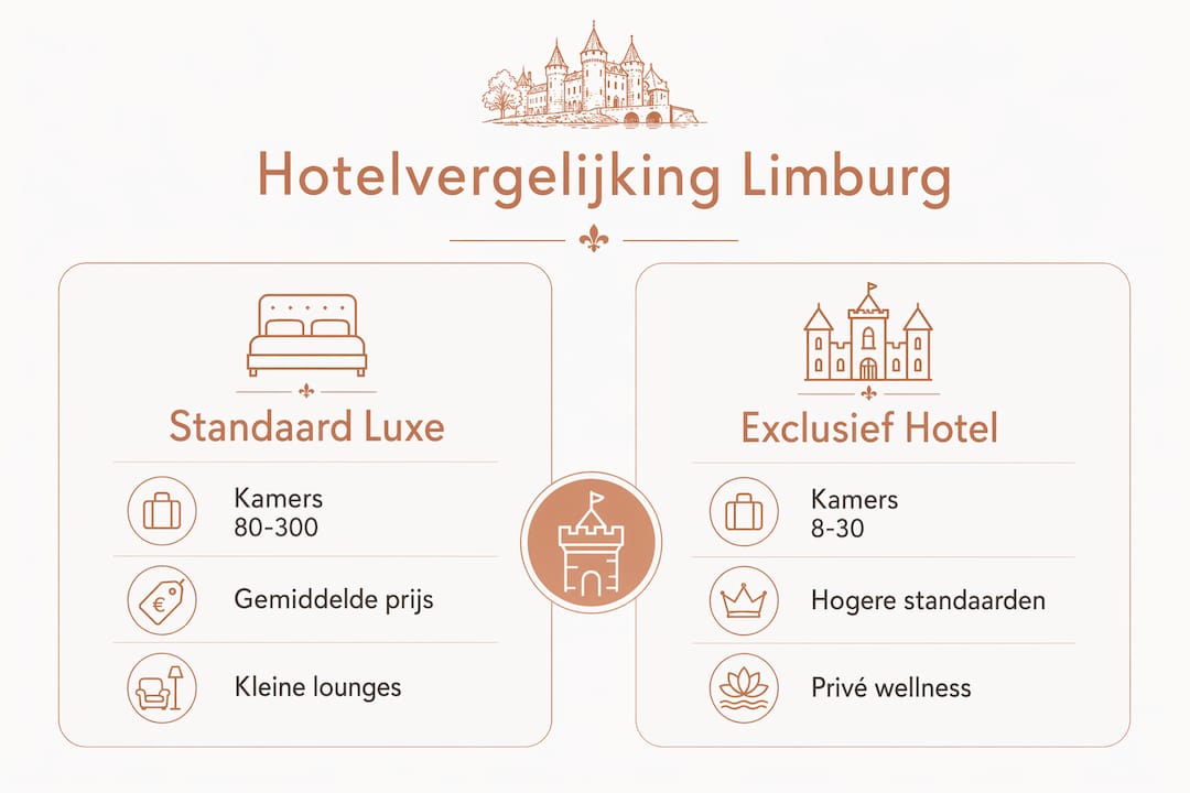 Overzicht: exclusieve en luxe hotels in Limburg vergeleken