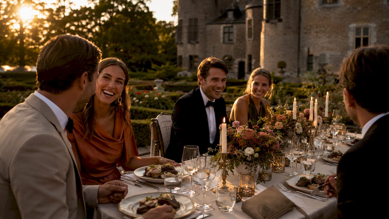 Een sprookjesachtig huwelijksfeest in een kasteel in Limburg