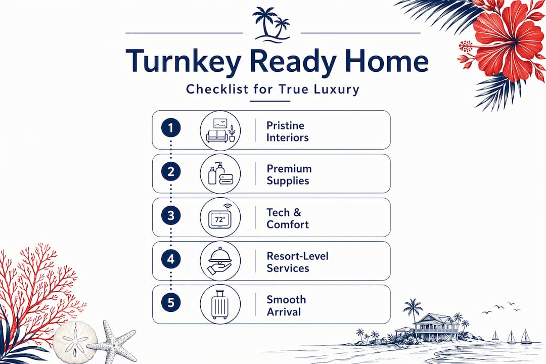 Infographic five steps to turnkey luxury home