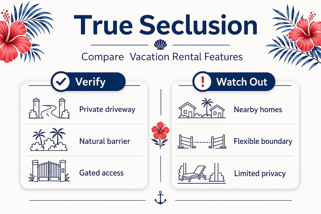 Infographic comparing privacy features of rentals