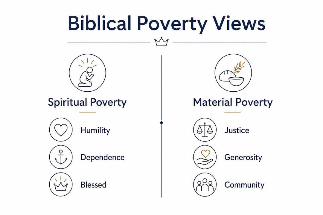 Infographic comparing biblical poverty perspectives