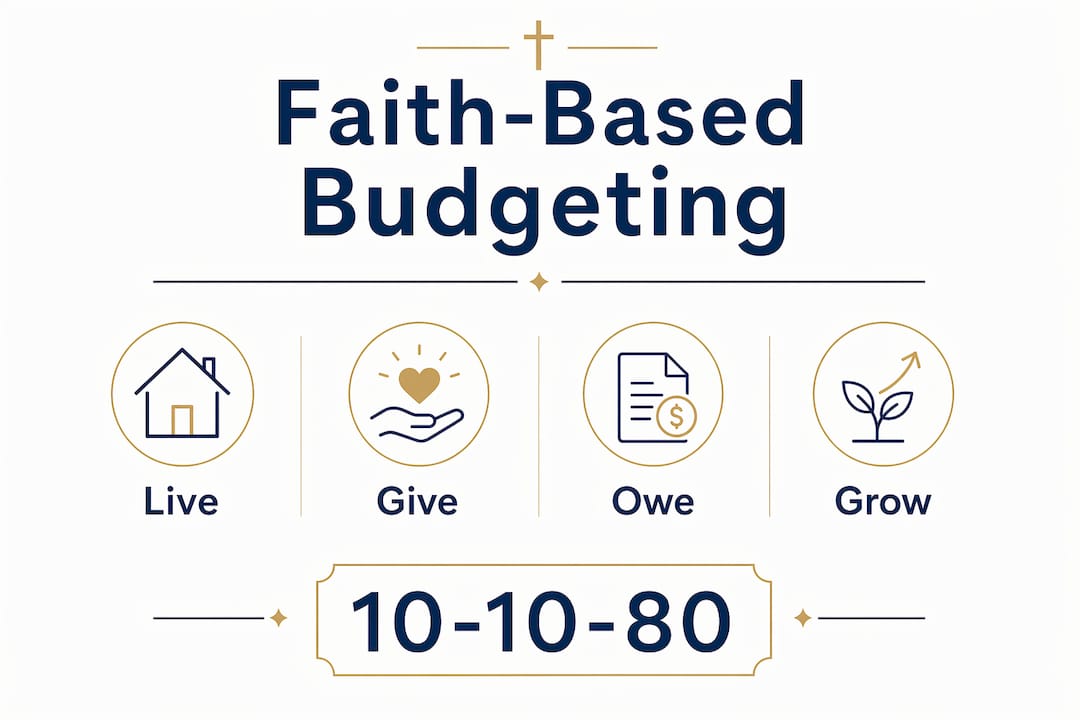 Infographic showing faith-based budgeting steps