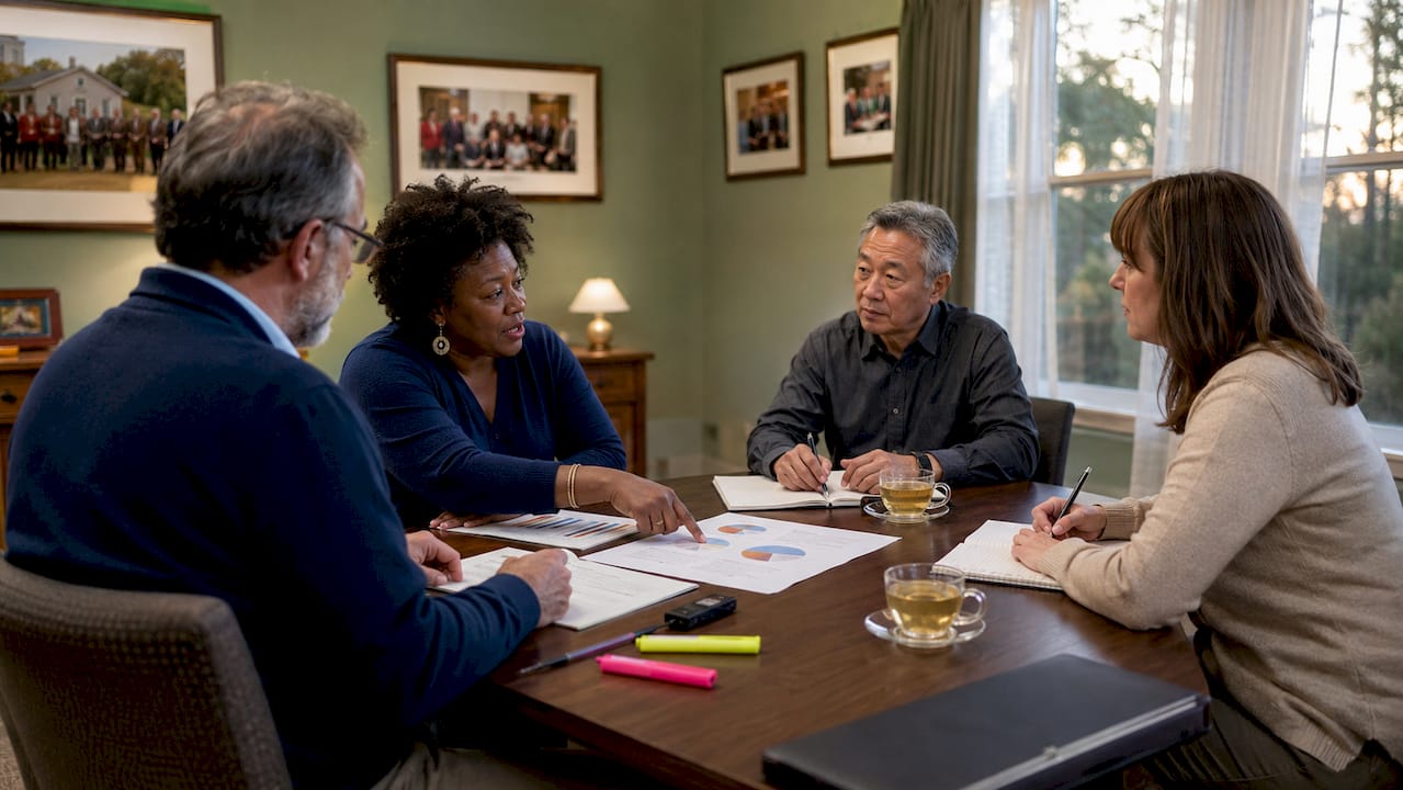 Faith community finance committee meeting discussion