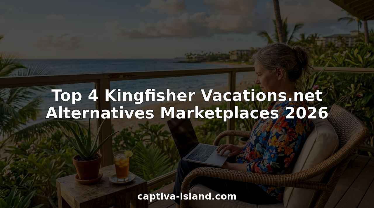Woman browsing vacation rental listings on laptop