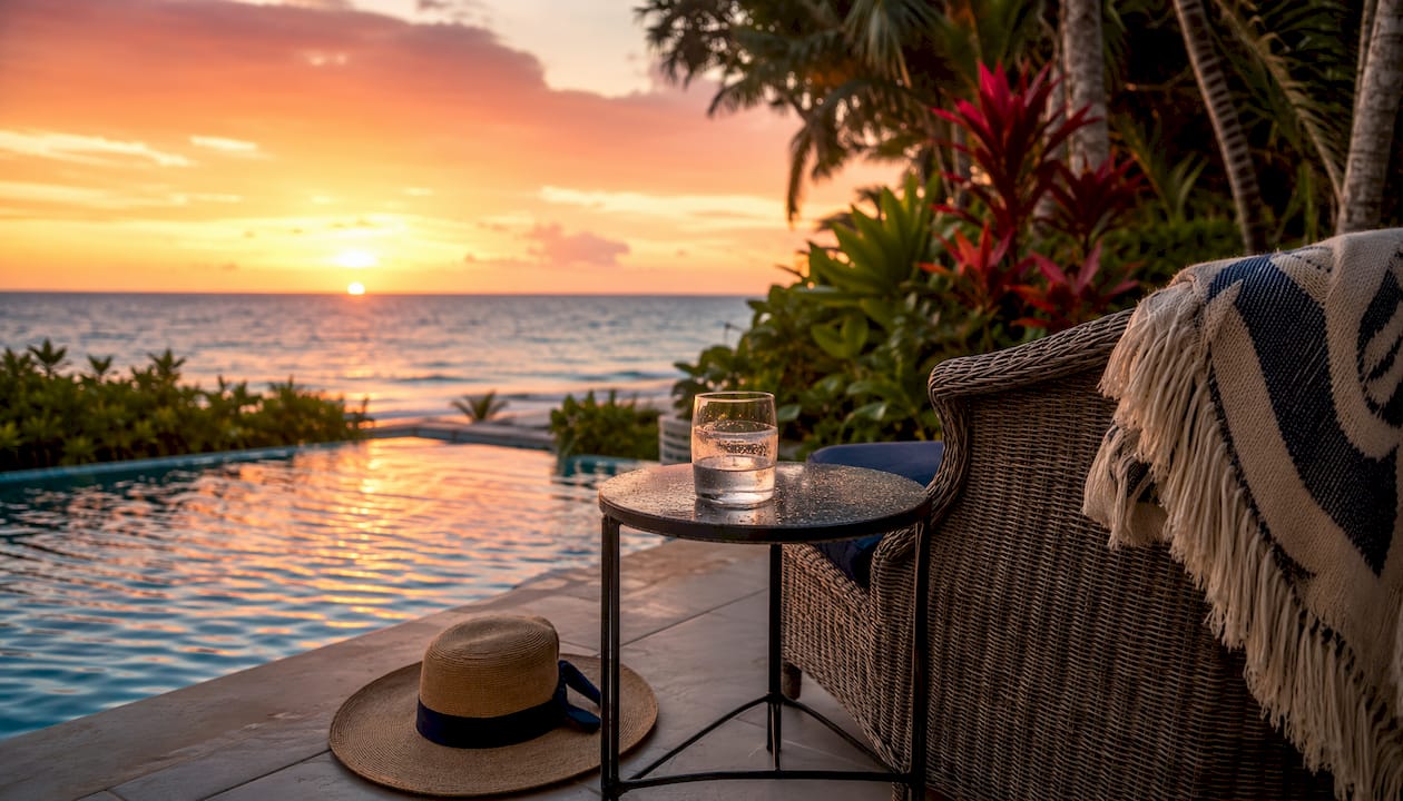 Beachfront luxury rental with private pool