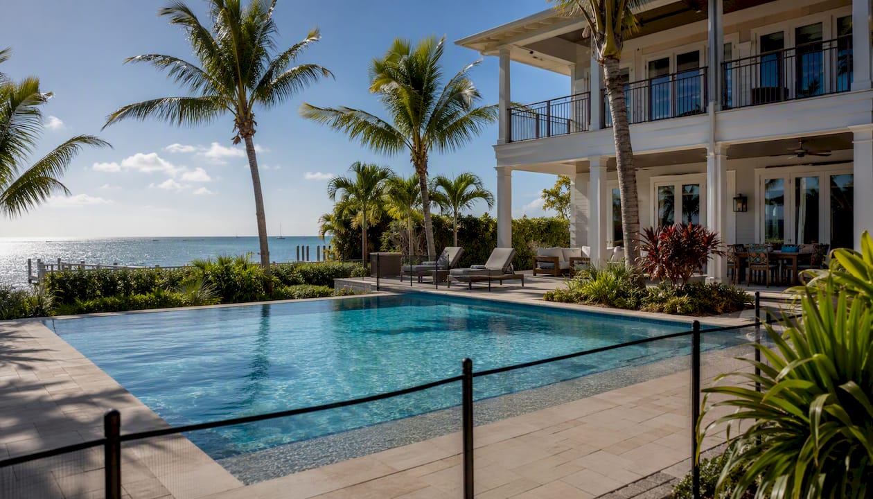Luxury beachfront vacation home with private pool