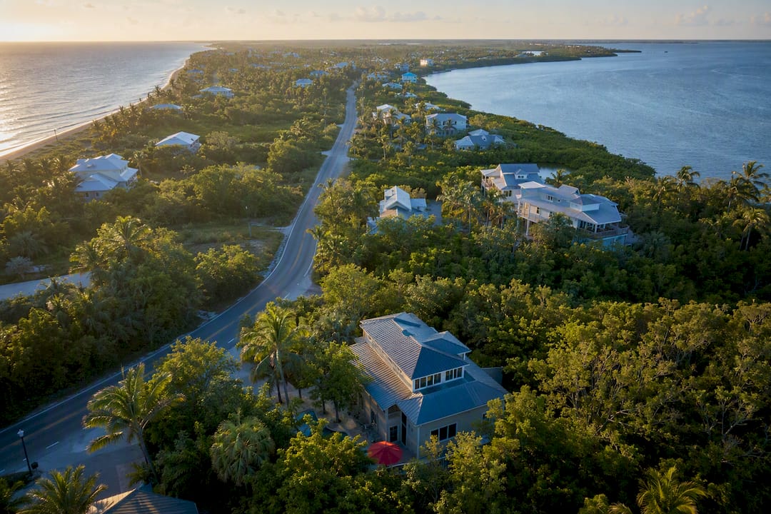 Aerial view of Captiva neighborhood clusters