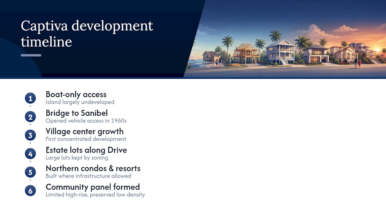 Historical Background and Evolution of Captiva Neighborhoods — overview diagram