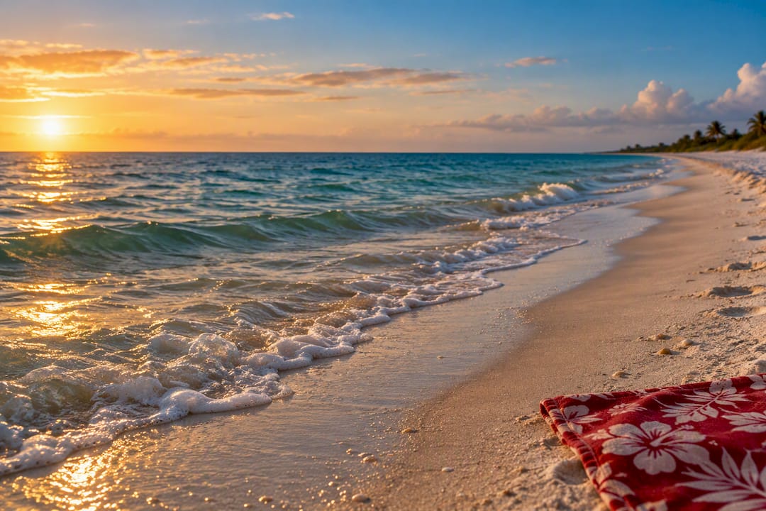 Warm Gulf Coast shoreline in Florida