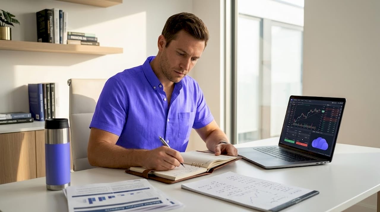 Prop trader using simulated account at home