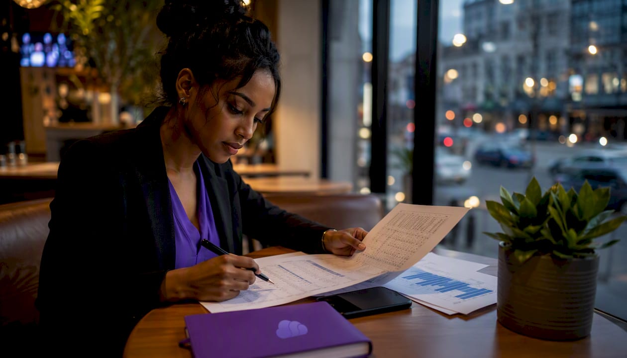 Compliance officer reviewing audit logs