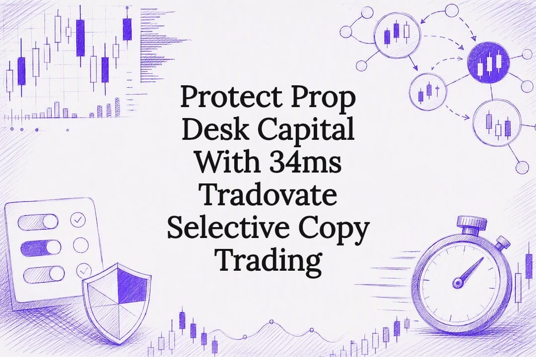 Protect Prop Desk Capital With 34ms Tradovate Selective Copy Trading