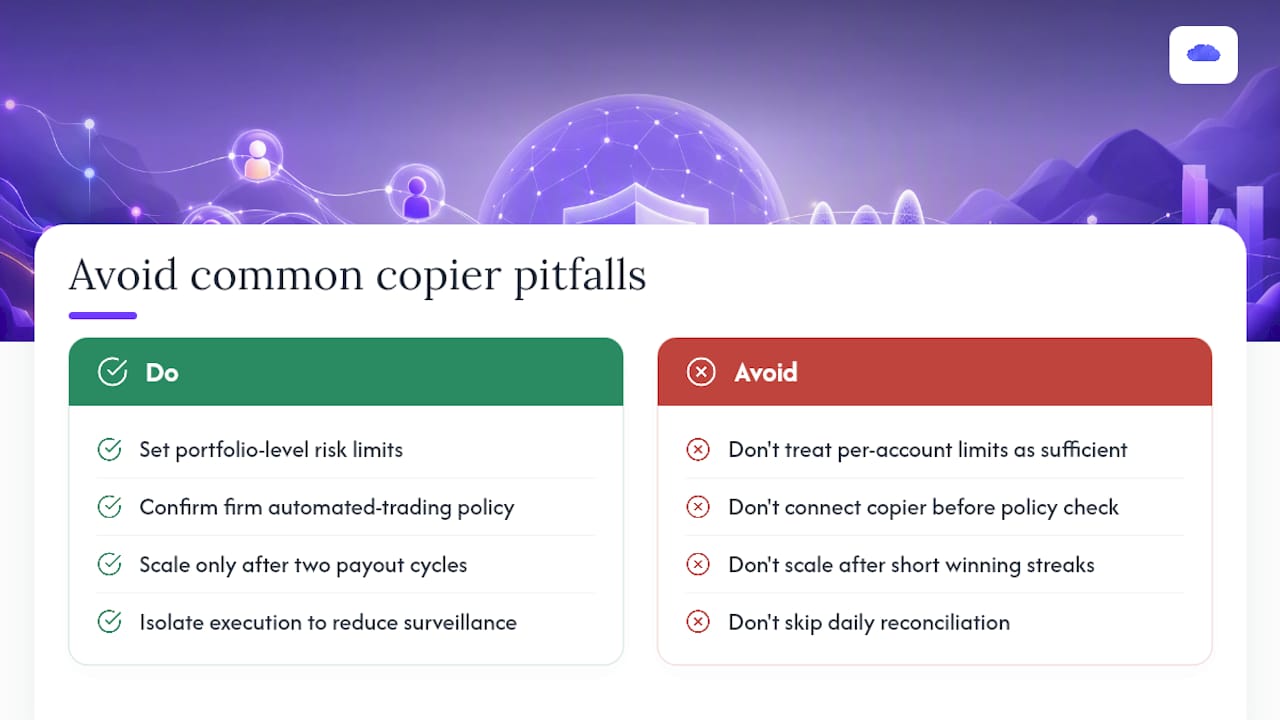 Common Pitfalls in Selective Copy Trading — overview diagram