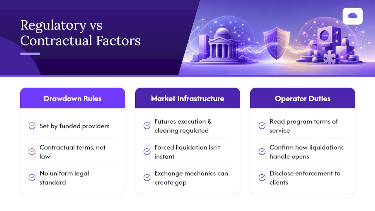 What Regulatory and Compliance Factors Apply to Daily Drawdown Protection? — overview diagram