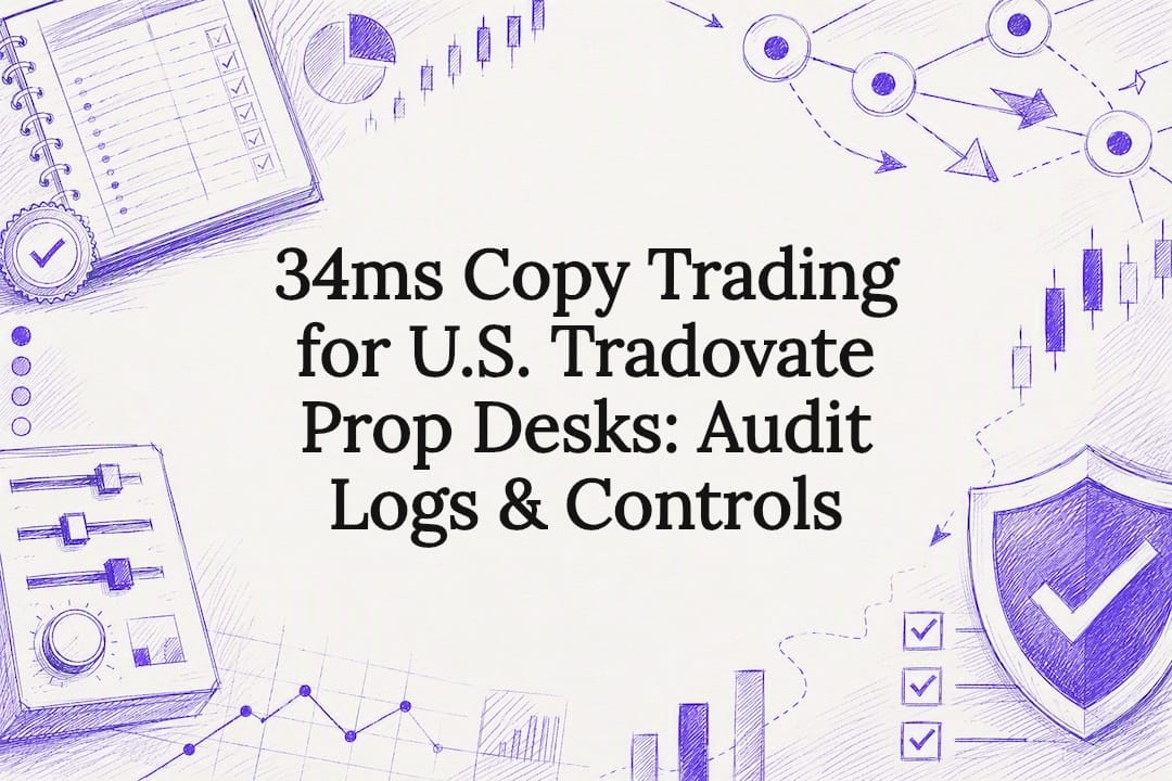 34ms Copy Trading for U.S. Tradovate Prop Desks: Audit Logs & Controls