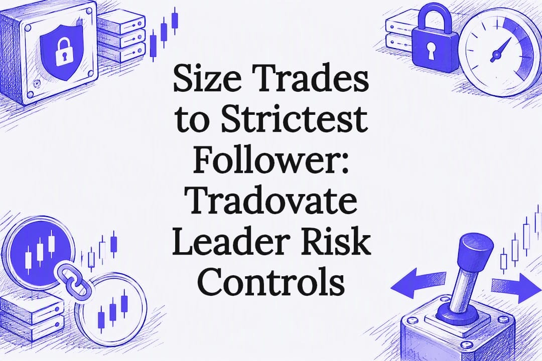 Size Trades to Strictest Follower: Tradovate Leader Risk Controls