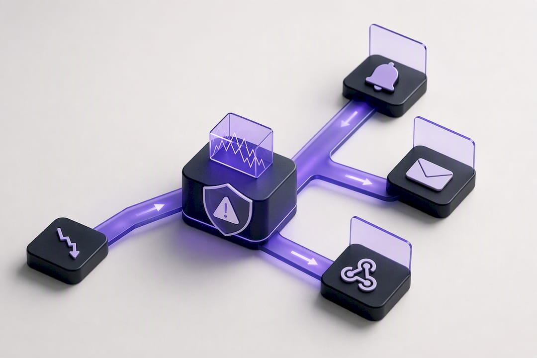 Risk alert paths from threshold breach