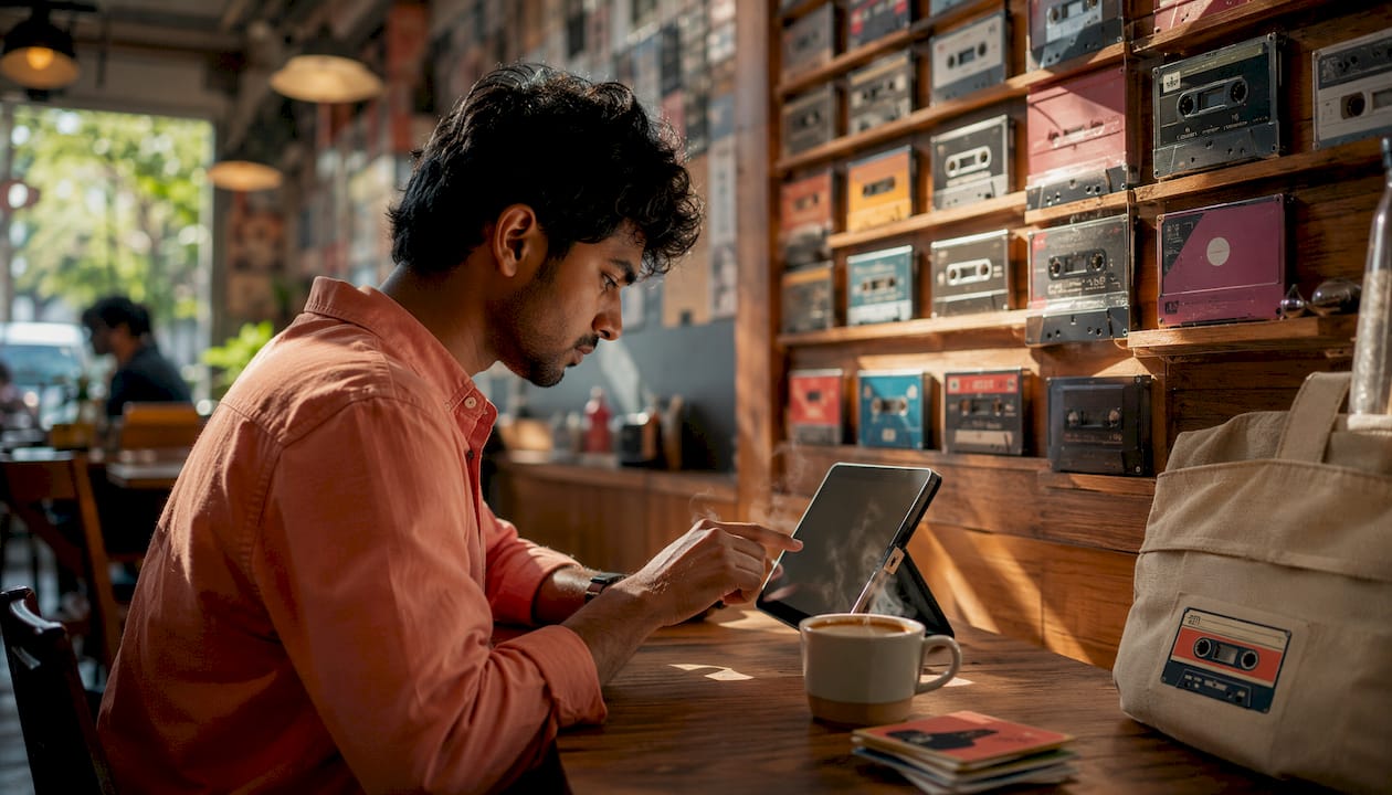 Hands using tablet for event payment processing